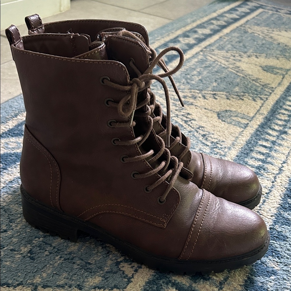 Target Brown Combat Boots